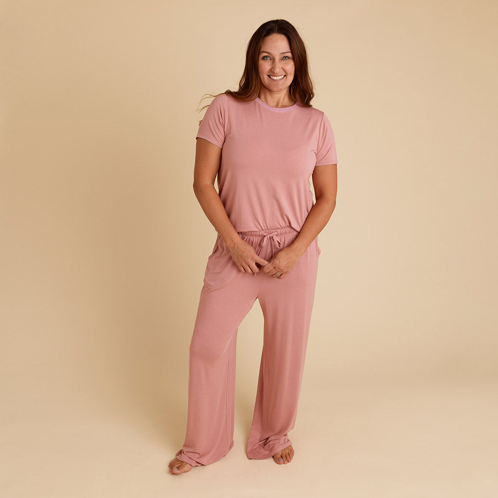 Dusty Rose Women's Crew Neck Tee