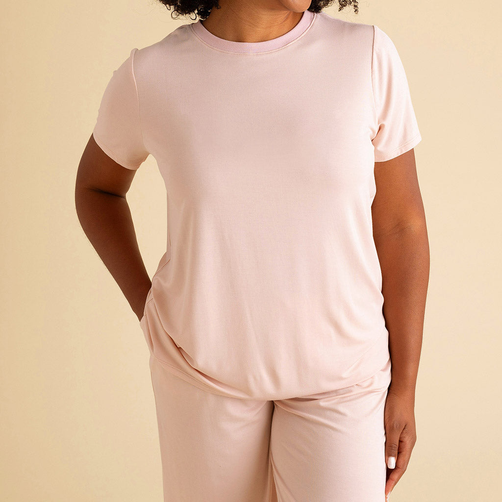 Dusty Blush Women's Crew Neck Tee