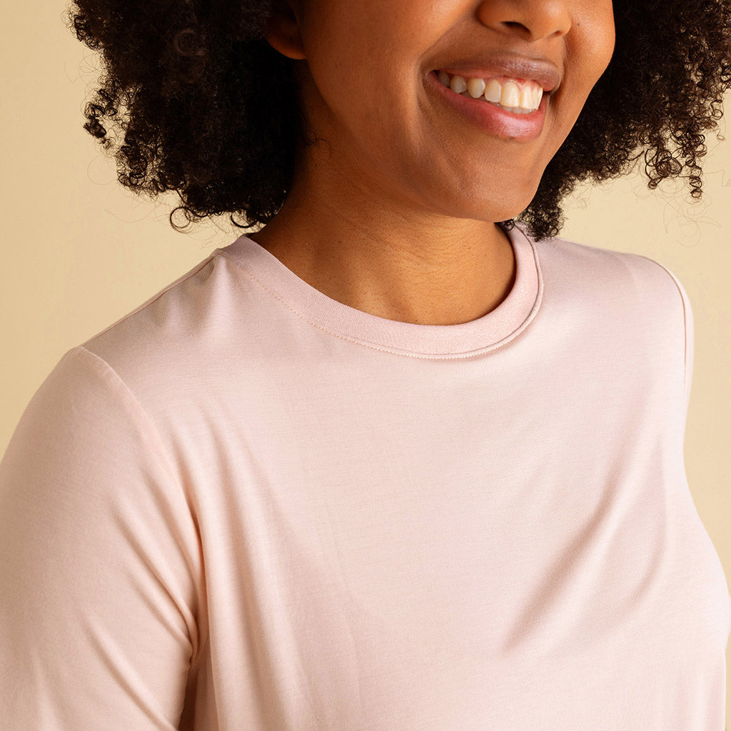Dusty Blush Women's Crew Neck Tee