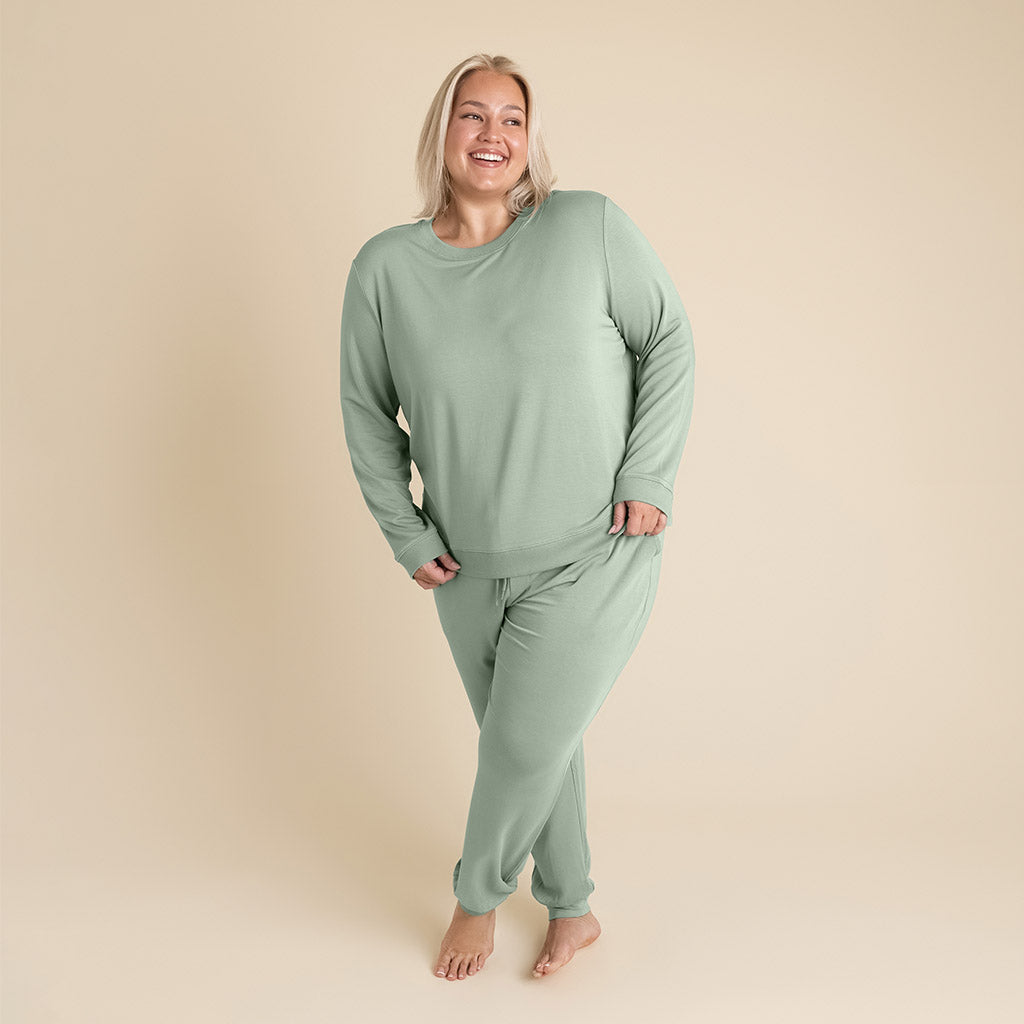 Soft Jade Women's French Terry Pullover Sweatshirt