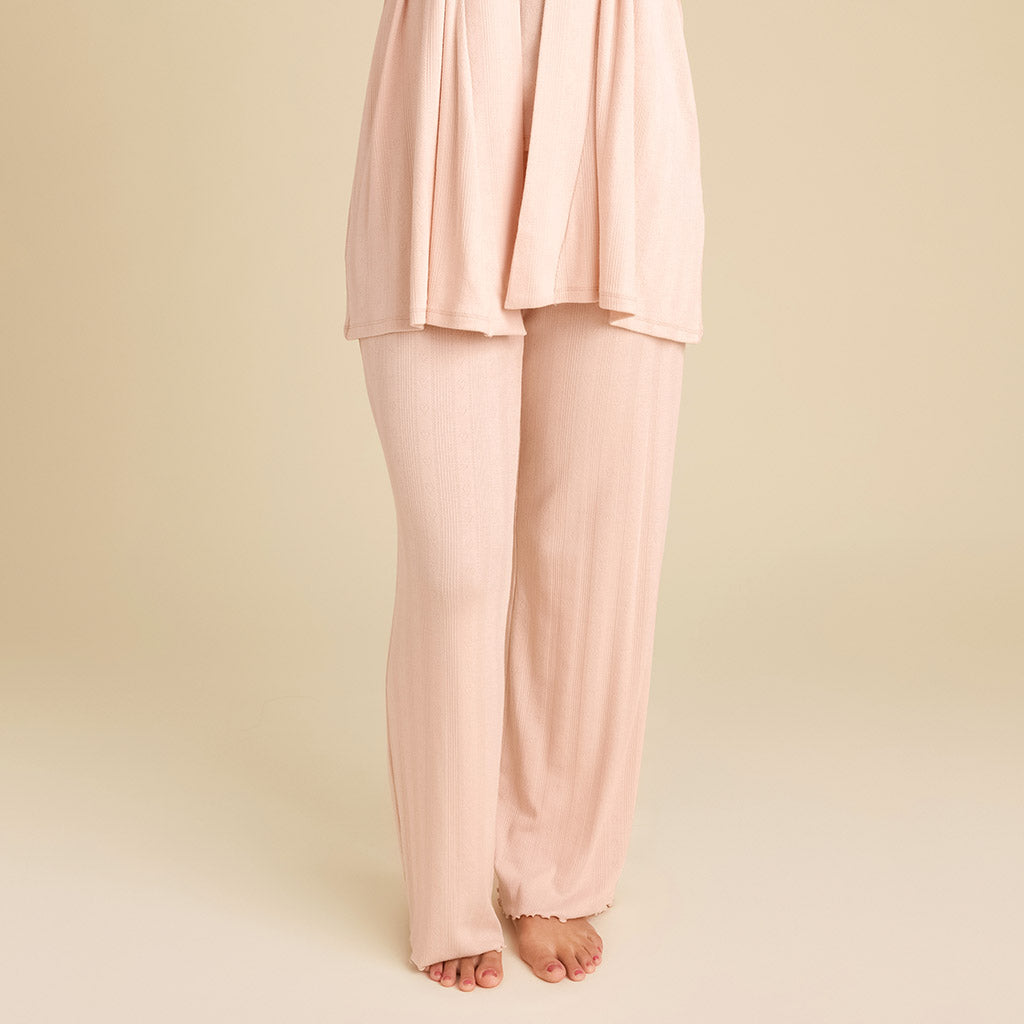 Dusty Blush Women's Pointelle Pants
