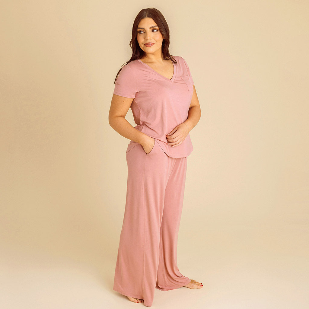 Dusty Rose Women's Puddle Pants