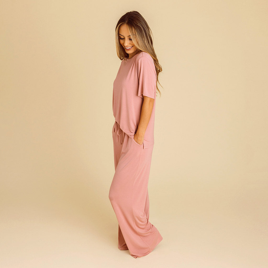 Dusty Rose Women's Puddle Pants
