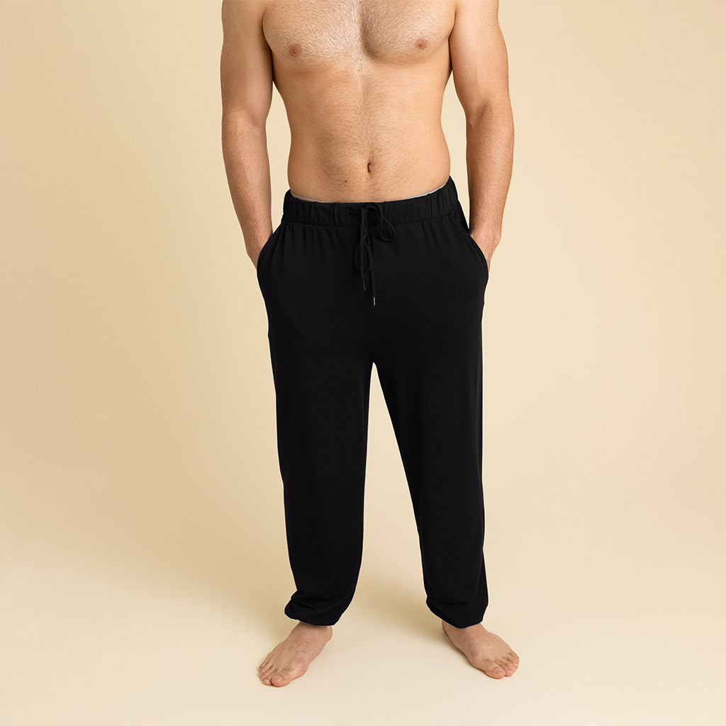 Men's Black French Terry Joggers