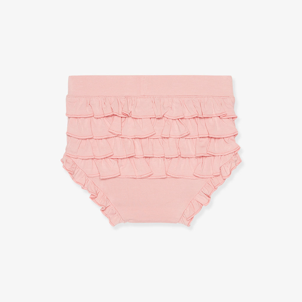 Poinsettia Peplum Ruffled Bummie Set