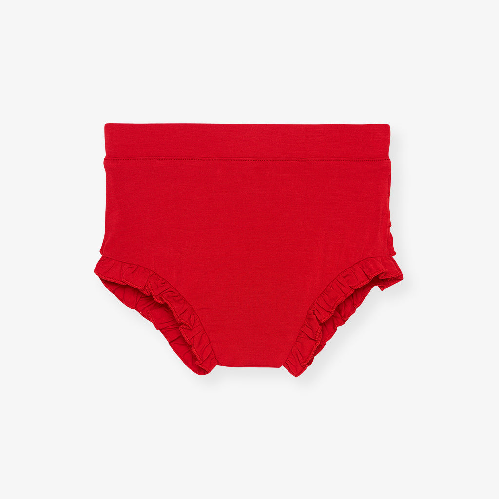 Pere Noel Peplum Ruffled Bummie Set