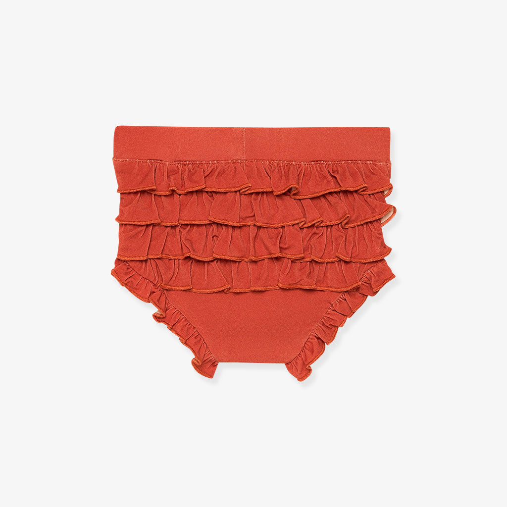 Wilda Peplum Ruffled Bummie Set