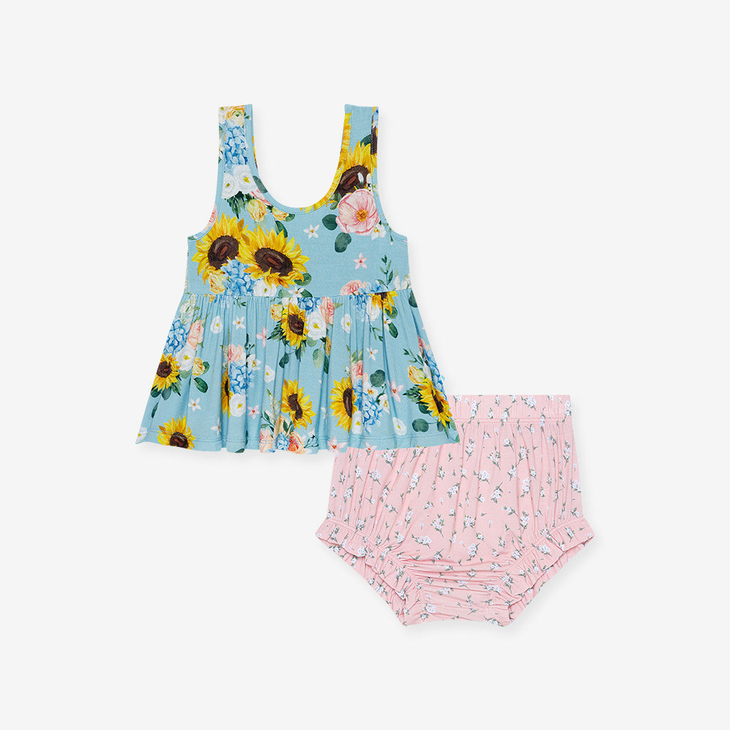 Teresa Marie Peplum Bummie Set
