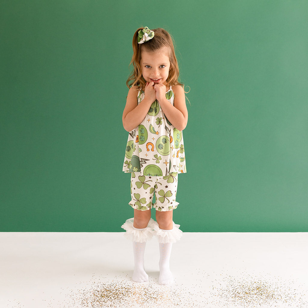 Ronan Tank Ruffled Short Set