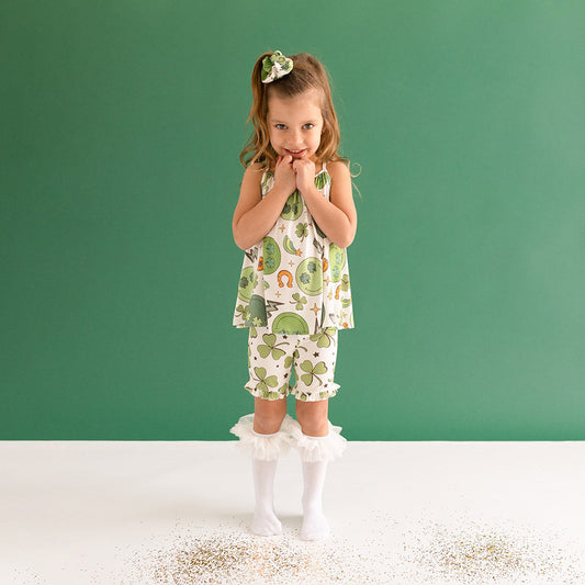 Ronan Tank Ruffled Short Set