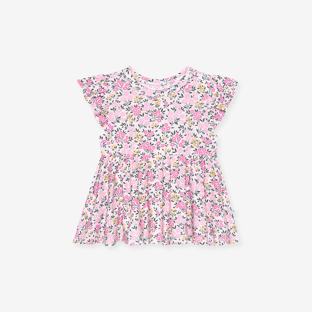 Meadow Haze Pointelle Peplum Bummie Set