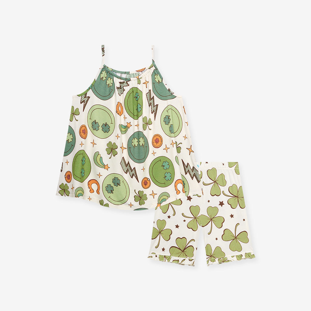 Ronan Tank Ruffled Short Set