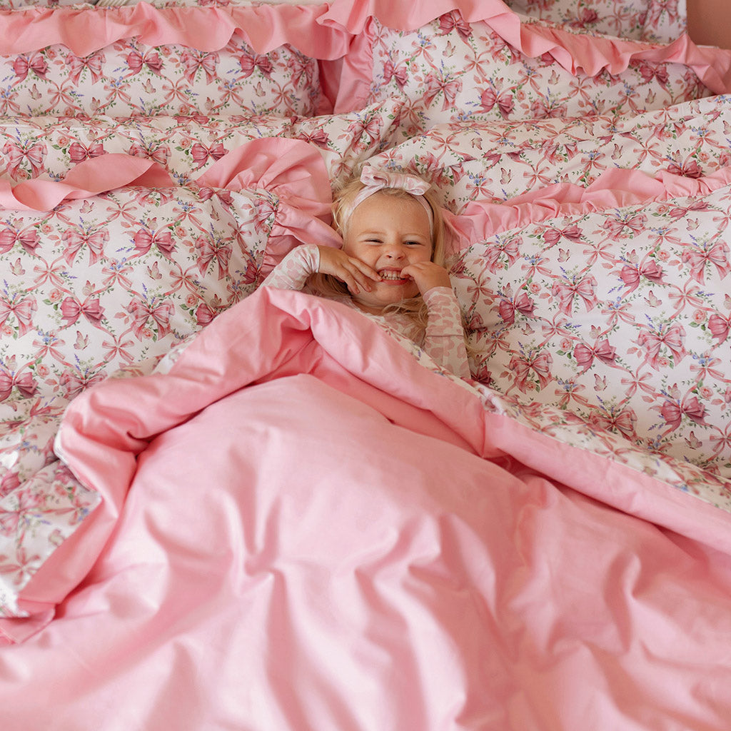Loraine Reversible Ruffled Duvet Cover