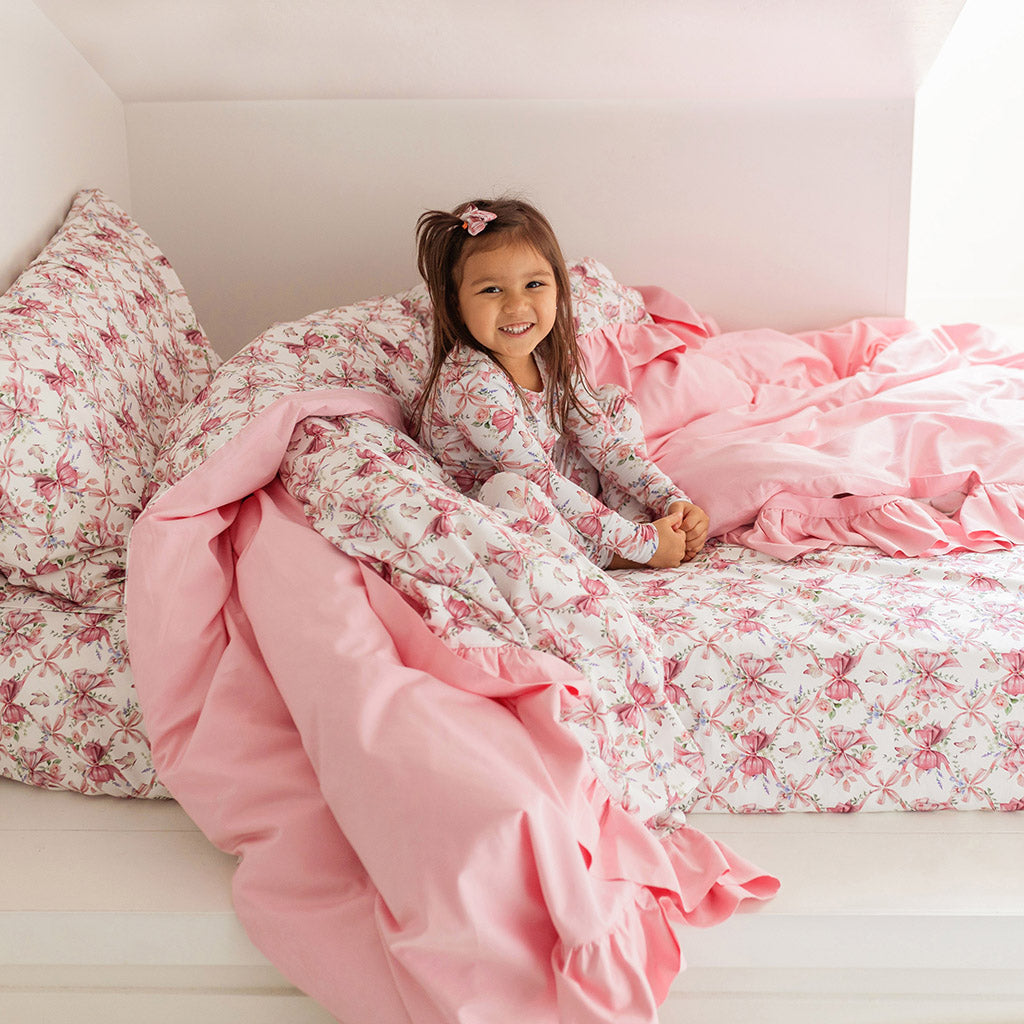 Loraine Reversible Ruffled Duvet Cover