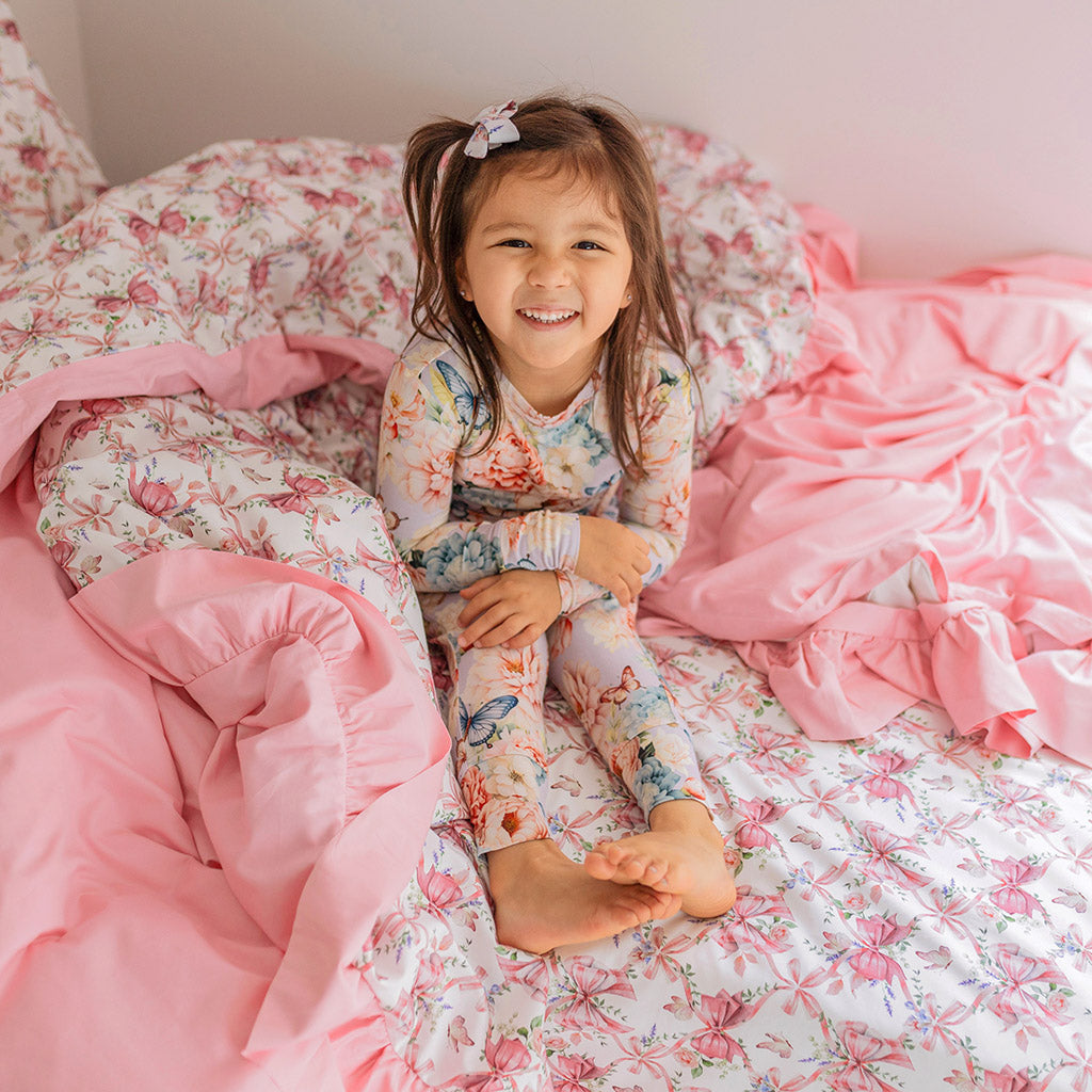 Loraine Reversible Ruffled Duvet Cover