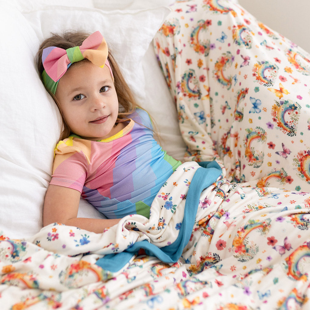 Lucky Rainbow & Ella Mae Luxe Patoo® Blanket