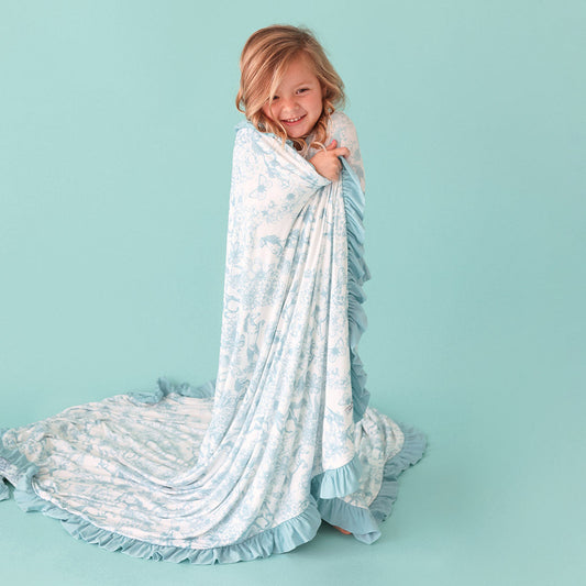Charlotte Anne & Ava Jane Ruffled Luxe Patoo® Blanket