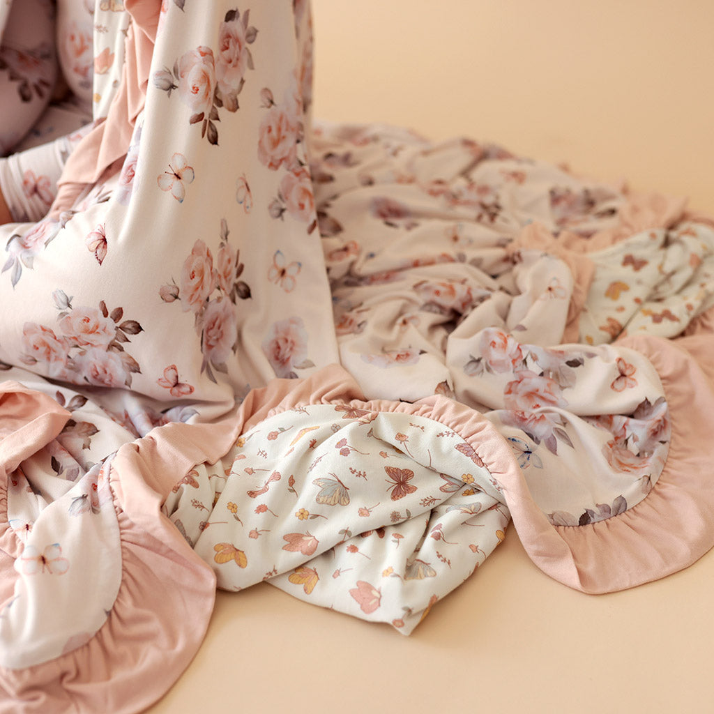 Joy Anne & Kelcie Ruffled Luxe Patoo® Blanket