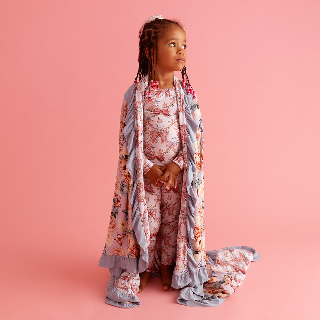 Tindra & Loraine Ruffled Luxe Patoo® Blanket