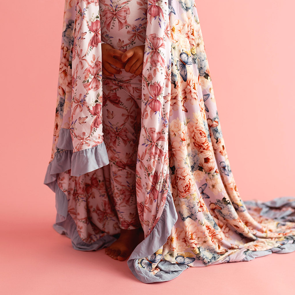 Tindra & Loraine Ruffled Luxe Patoo® Blanket