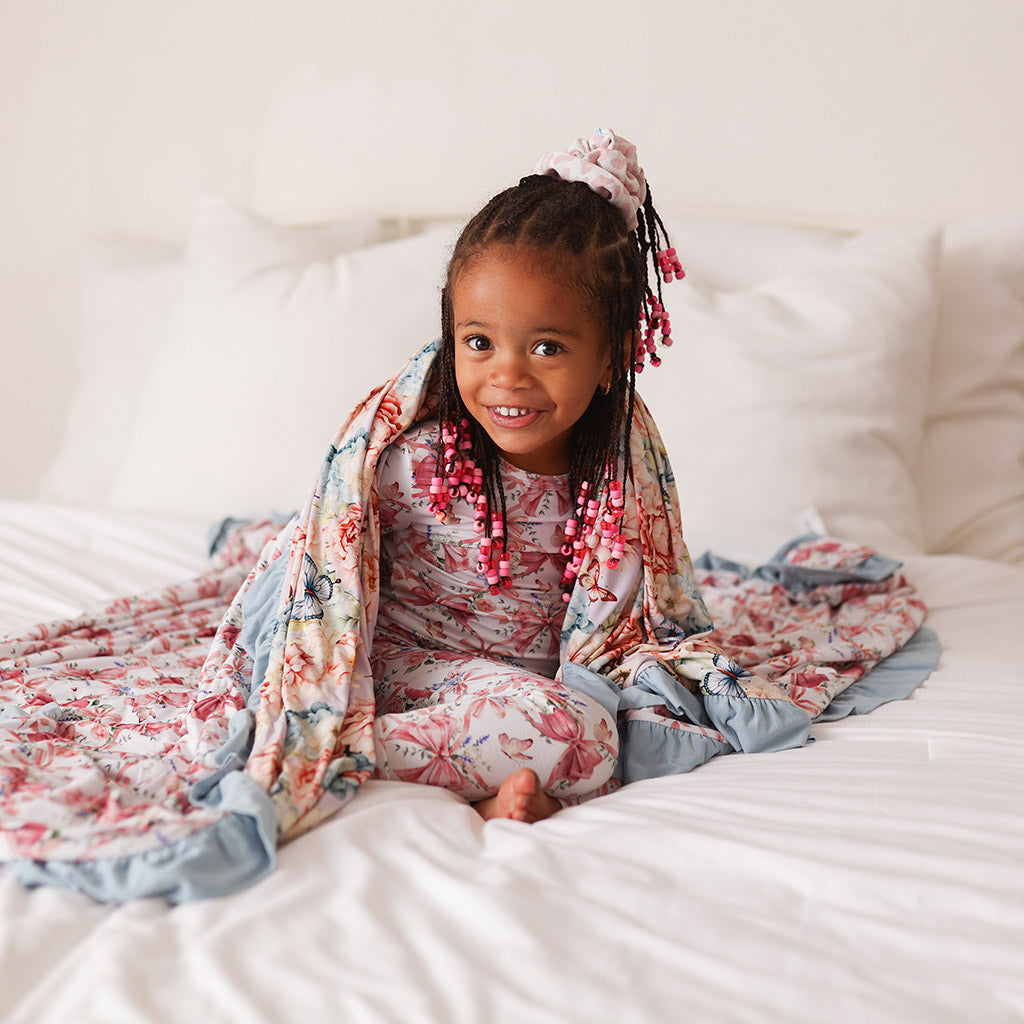 Tindra & Loraine Ruffled Luxe Patoo® Blanket