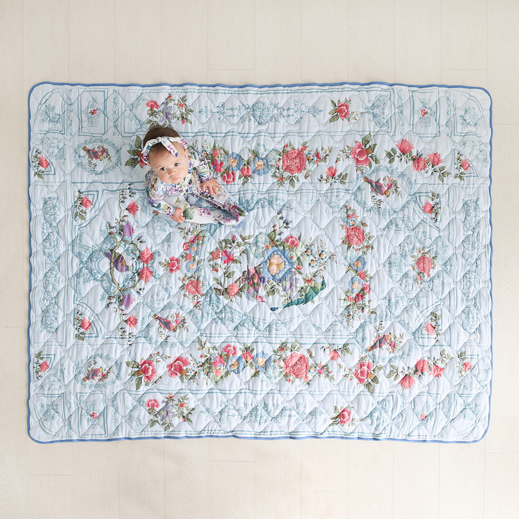 Kara & Versaille Reversible Quilted Patoo® Blanket