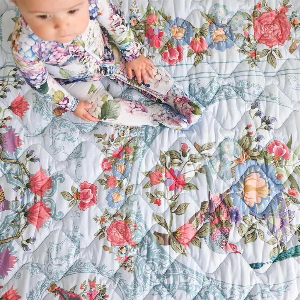 Kara & Versaille Reversible Quilted Patoo® Blanket
