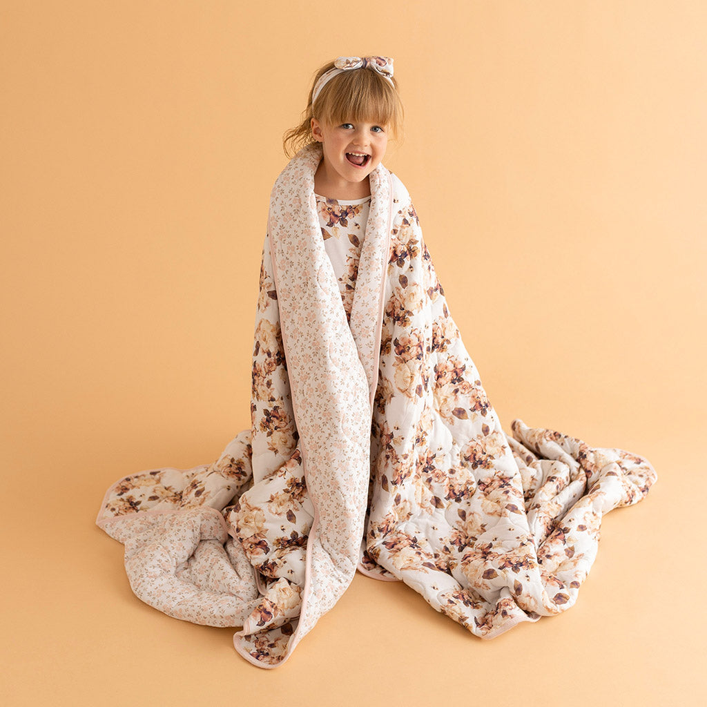 Reese & Ethel Reversible Quilted Patoo® Blanket