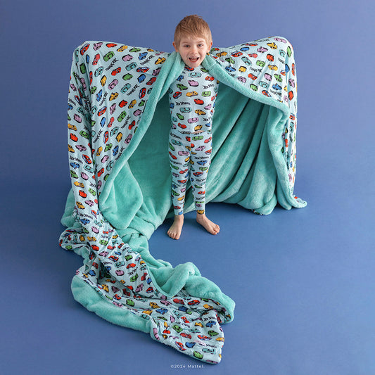 Retro Hot Wheels™ Grand Luxe Plush Patoo® Blanket