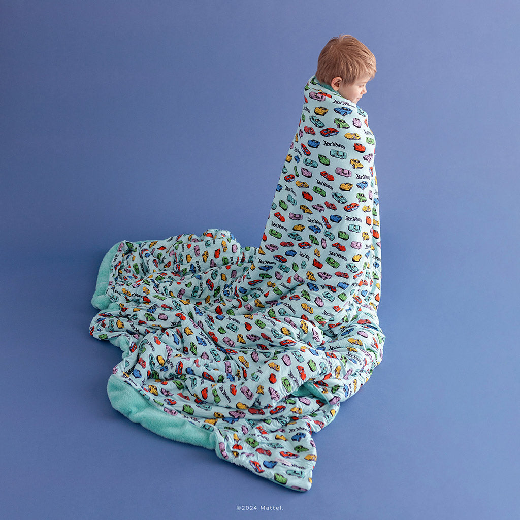 Retro Hot Wheels™ Grand Luxe Plush Patoo® Blanket