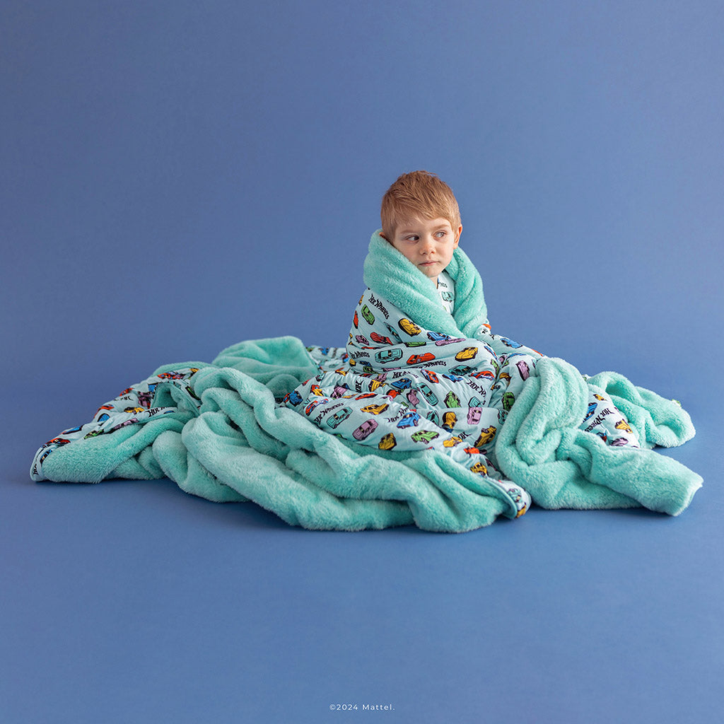 Retro Hot Wheels™ Grand Luxe Plush Patoo® Blanket