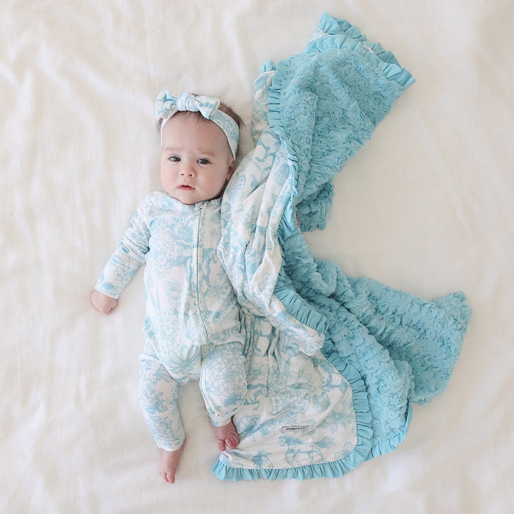 Charlotte Anne Minky Ruffled Luxette Patoo® Blanket