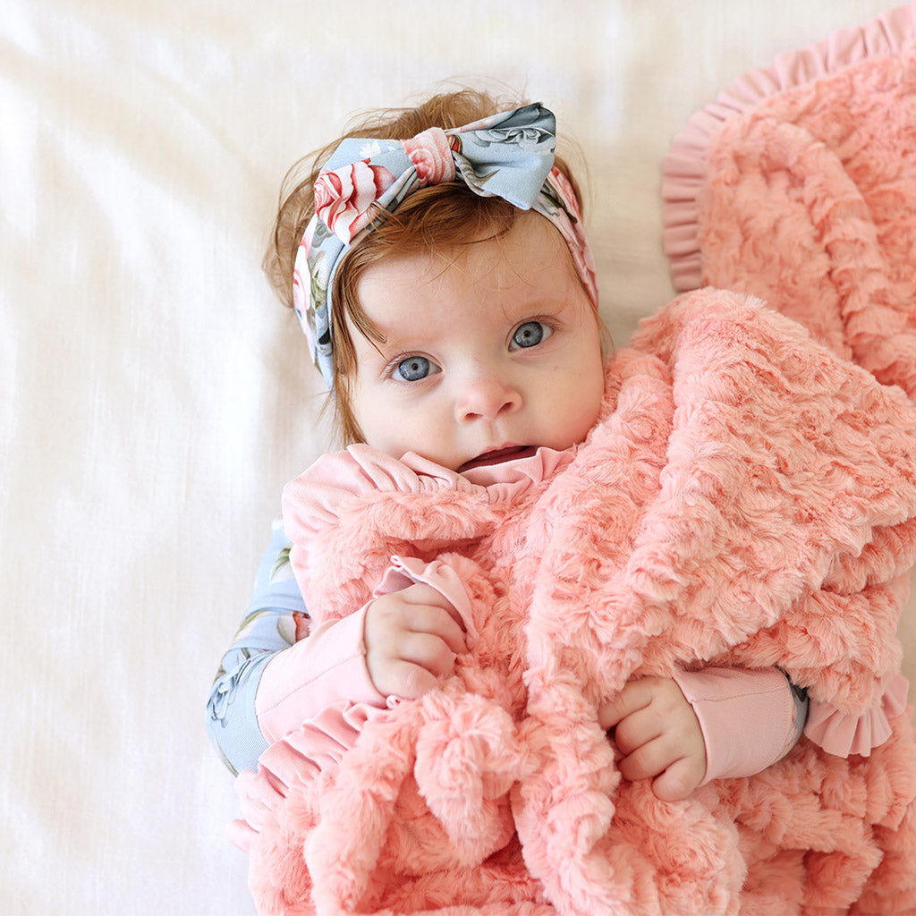 Mackenzie Minky Ruffled Luxette Patoo® Blanket