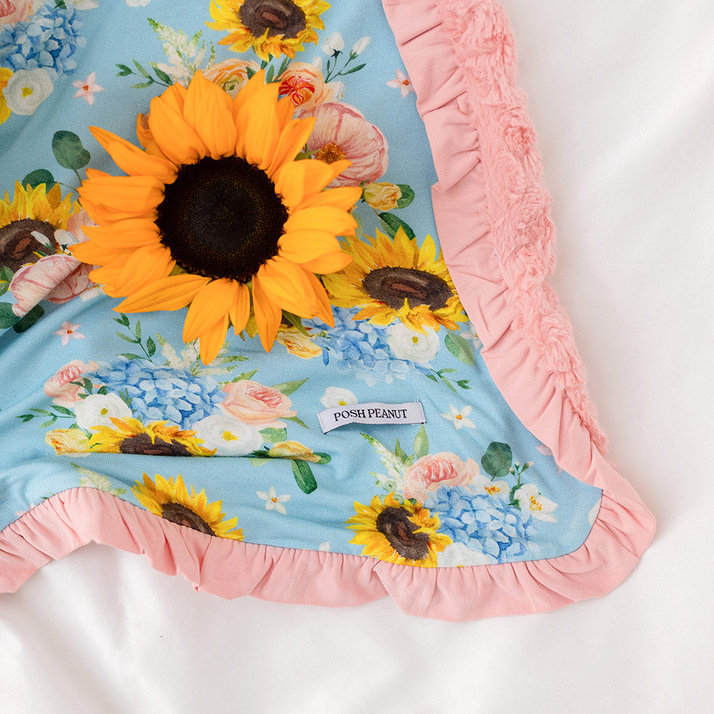 Teresa Marie Minky Ruffled Luxette Patoo® Blanket