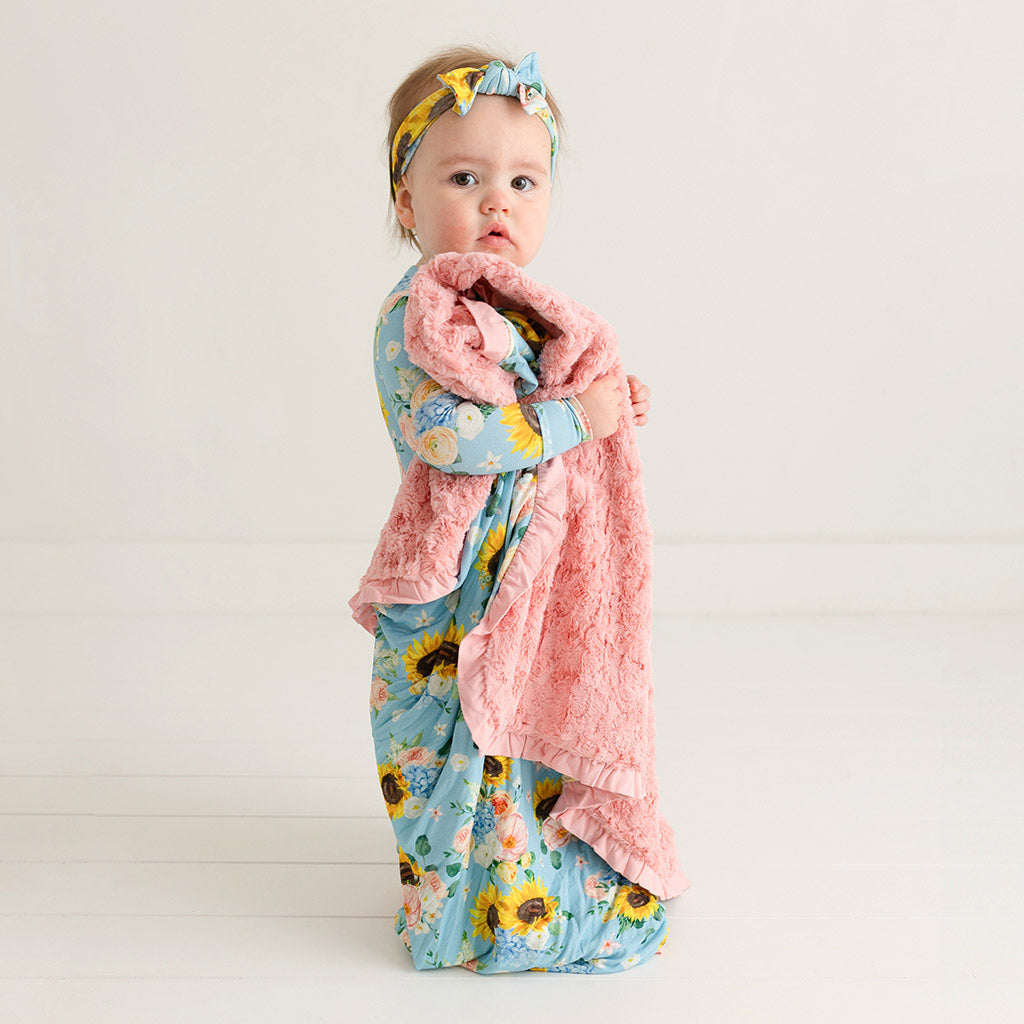 Teresa Marie Minky Ruffled Luxette Patoo® Blanket