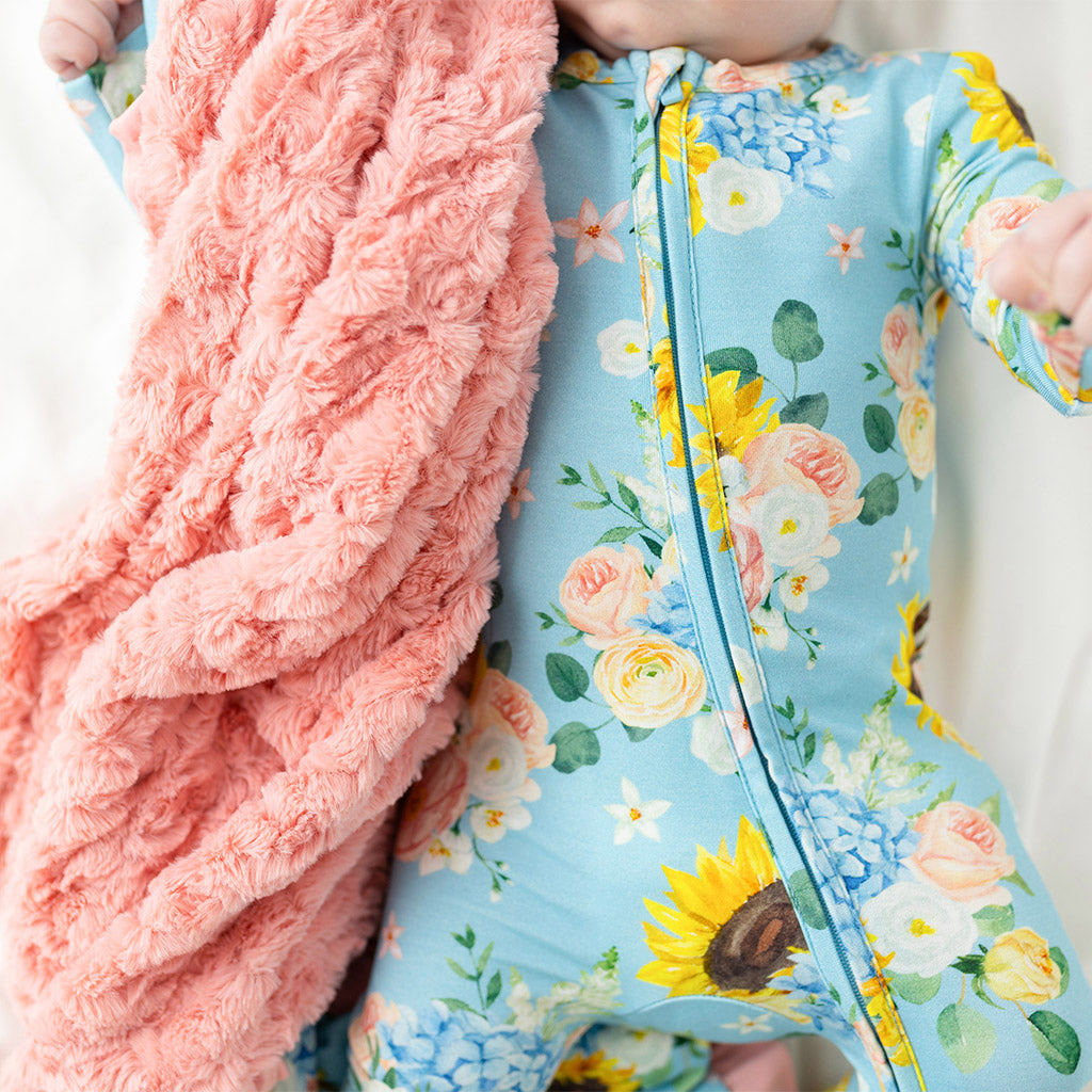 Teresa Marie Minky Ruffled Luxette Patoo® Blanket