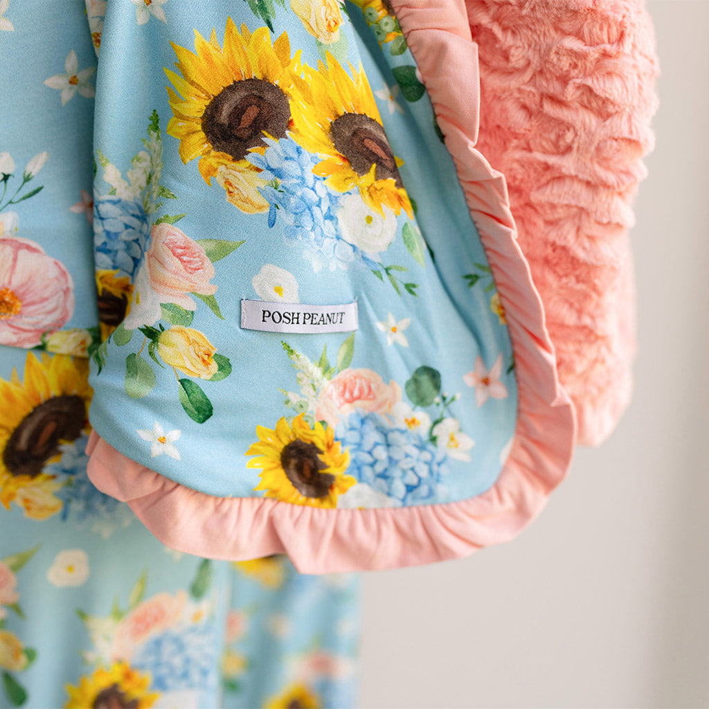 Teresa Marie Minky Ruffled Luxette Patoo® Blanket