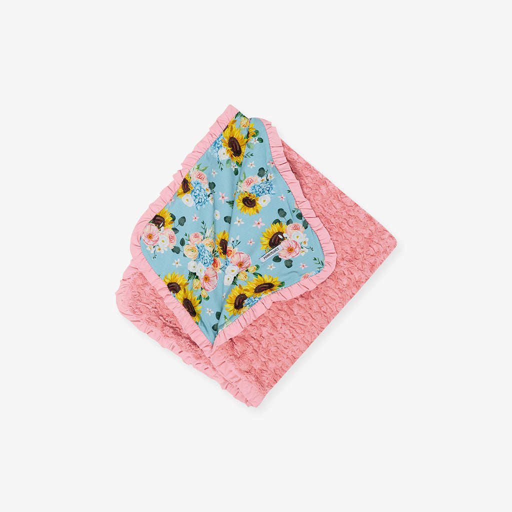 Teresa Marie Minky Ruffled Luxette Patoo® Blanket