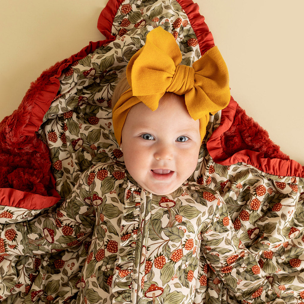 Wilda Minky Ruffled Luxette Patoo® Blanket