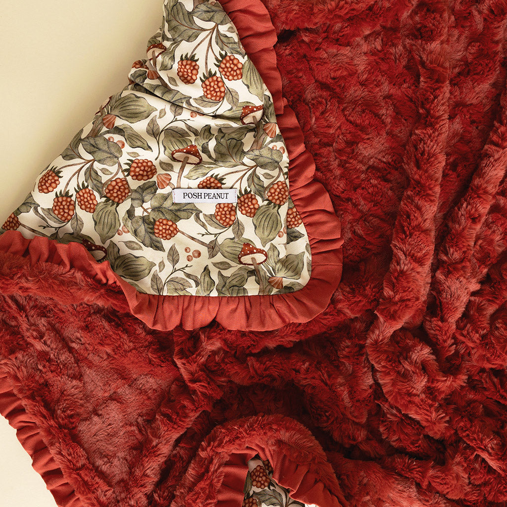 Wilda Minky Ruffled Luxette Patoo® Blanket