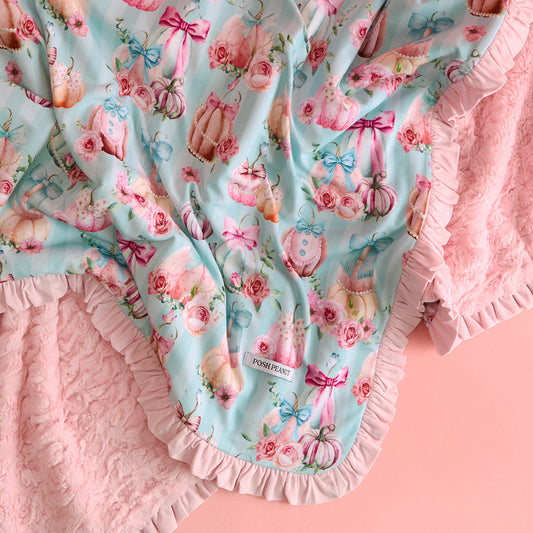 Edie Minky Ruffled Luxette Patoo® Blanket