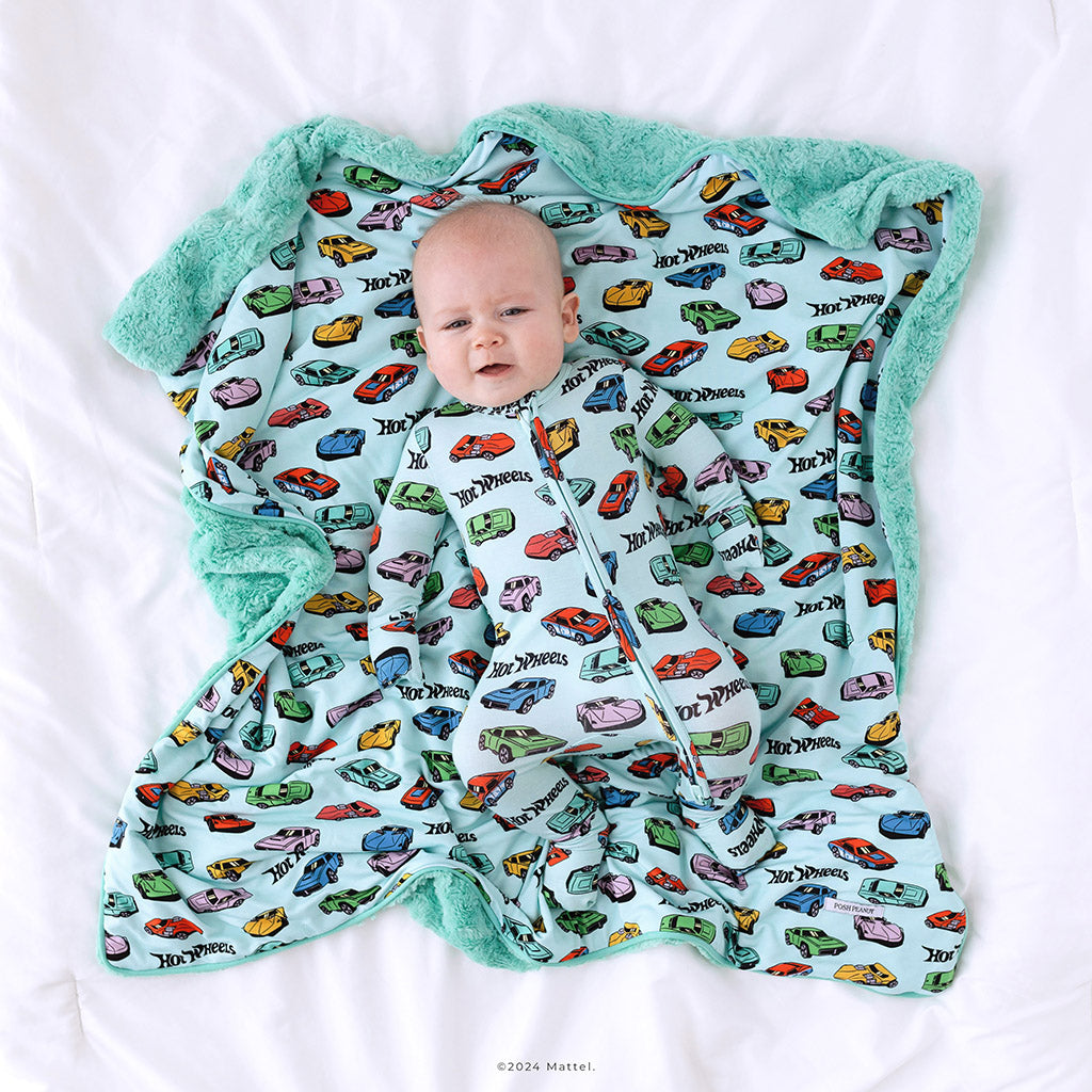 Retro Hot Wheels™ Minky Luxette Patoo® Blanket