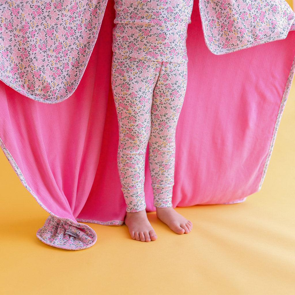 Meadow Haze & Cruisin' Pink Picot Patoo® Blanket