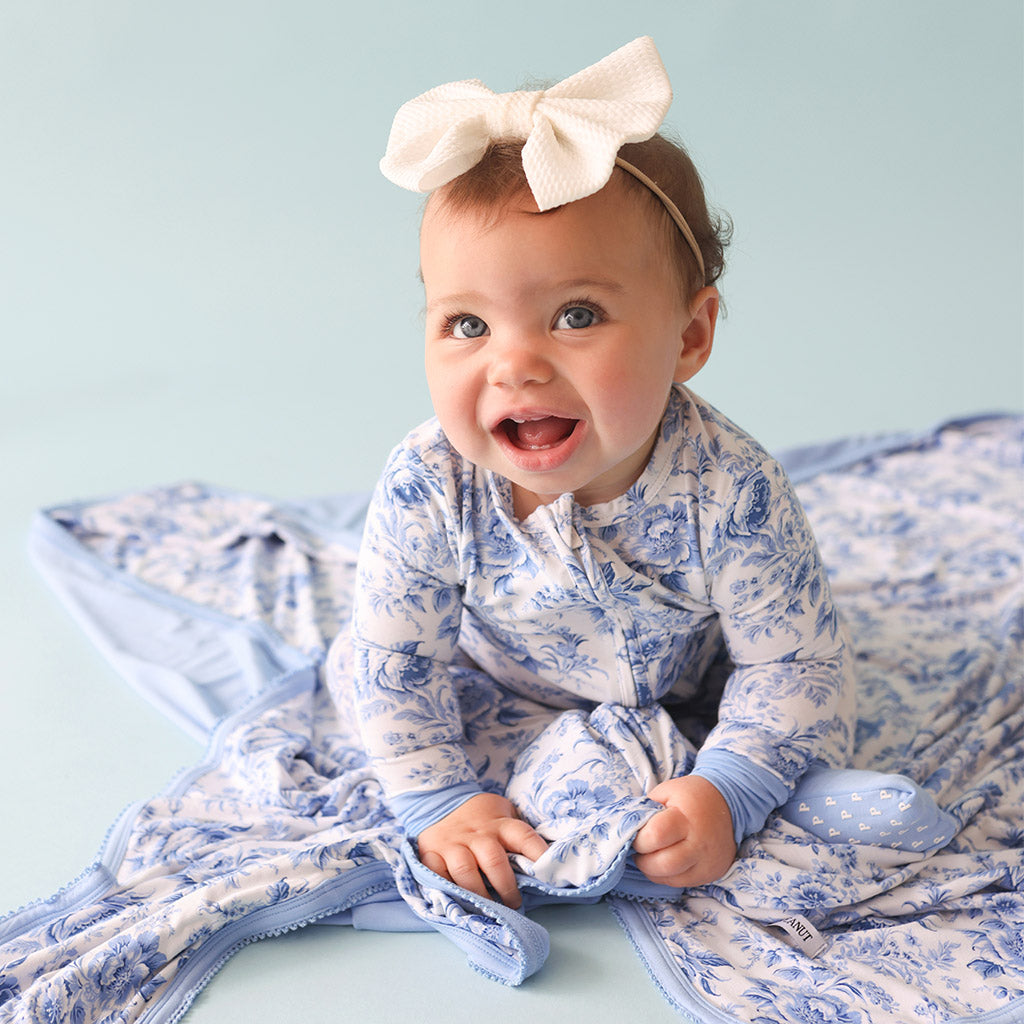 Yve & Yve Blue Picot Patoo® Blanket