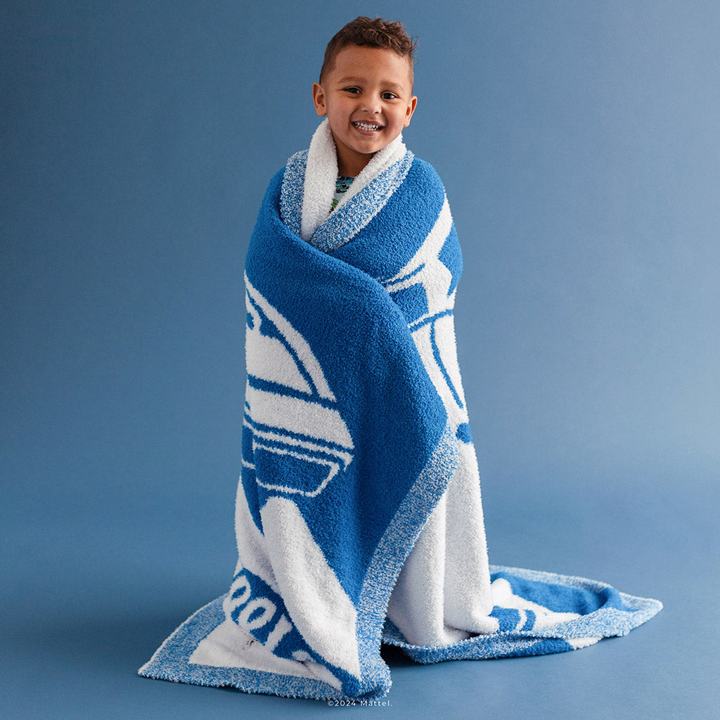 Classic Hot Wheels™ Blue Luxe Cuddle Patoo® Blanket