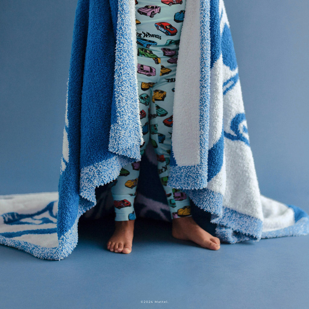 Classic Hot Wheels™ Blue Luxe Cuddle Patoo® Blanket