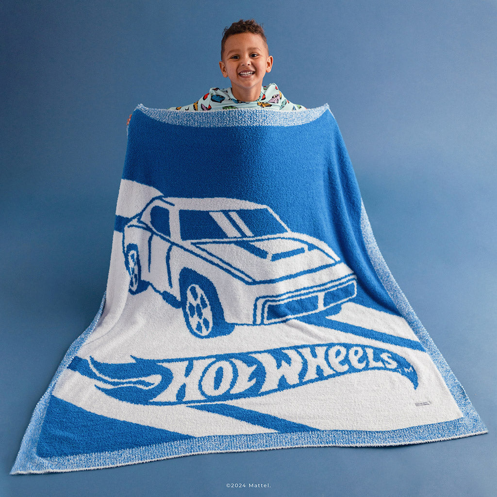 Classic Hot Wheels™ Blue Luxe Cuddle Patoo® Blanket