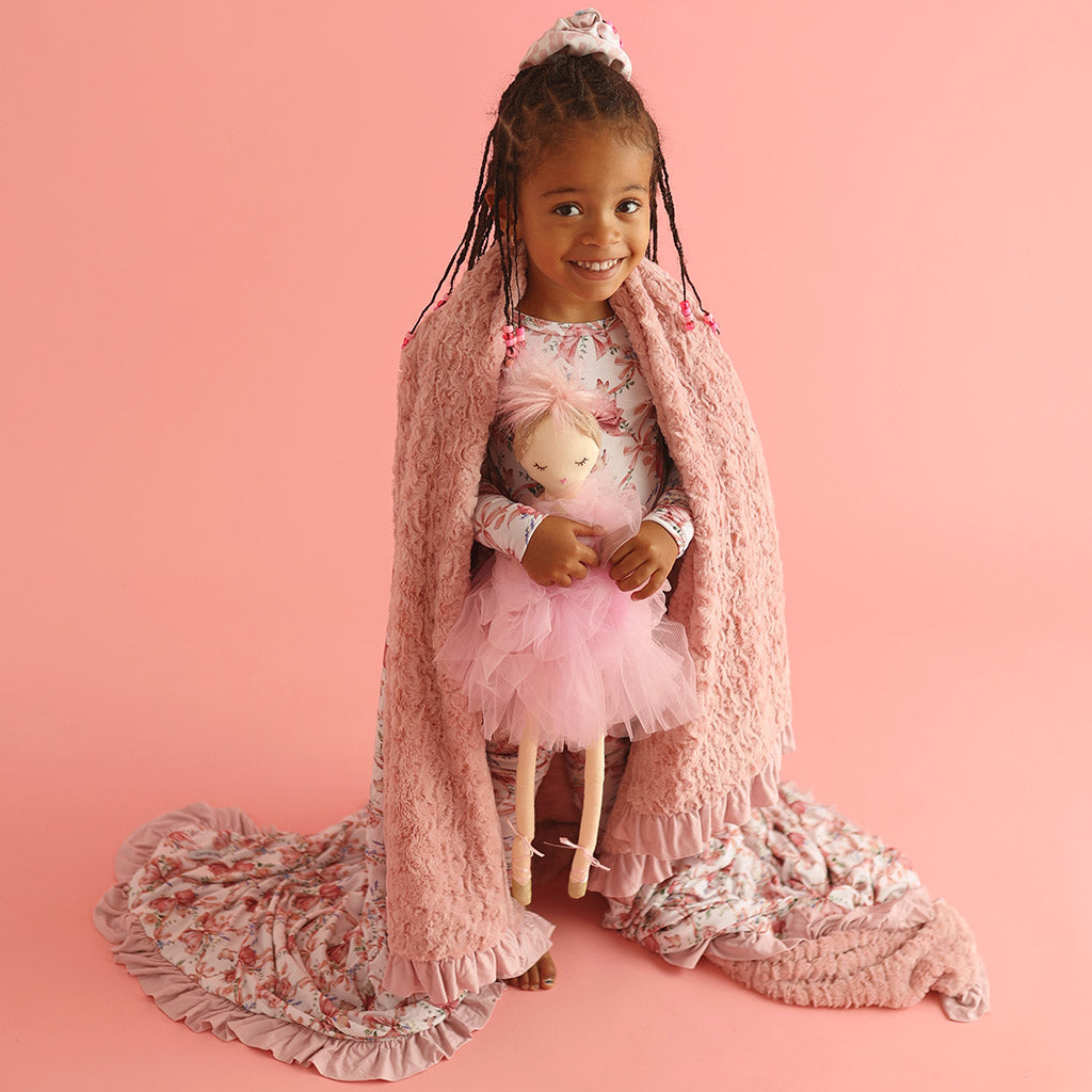 Loraine Minky Ruffled Luxe Patoo® Blanket
