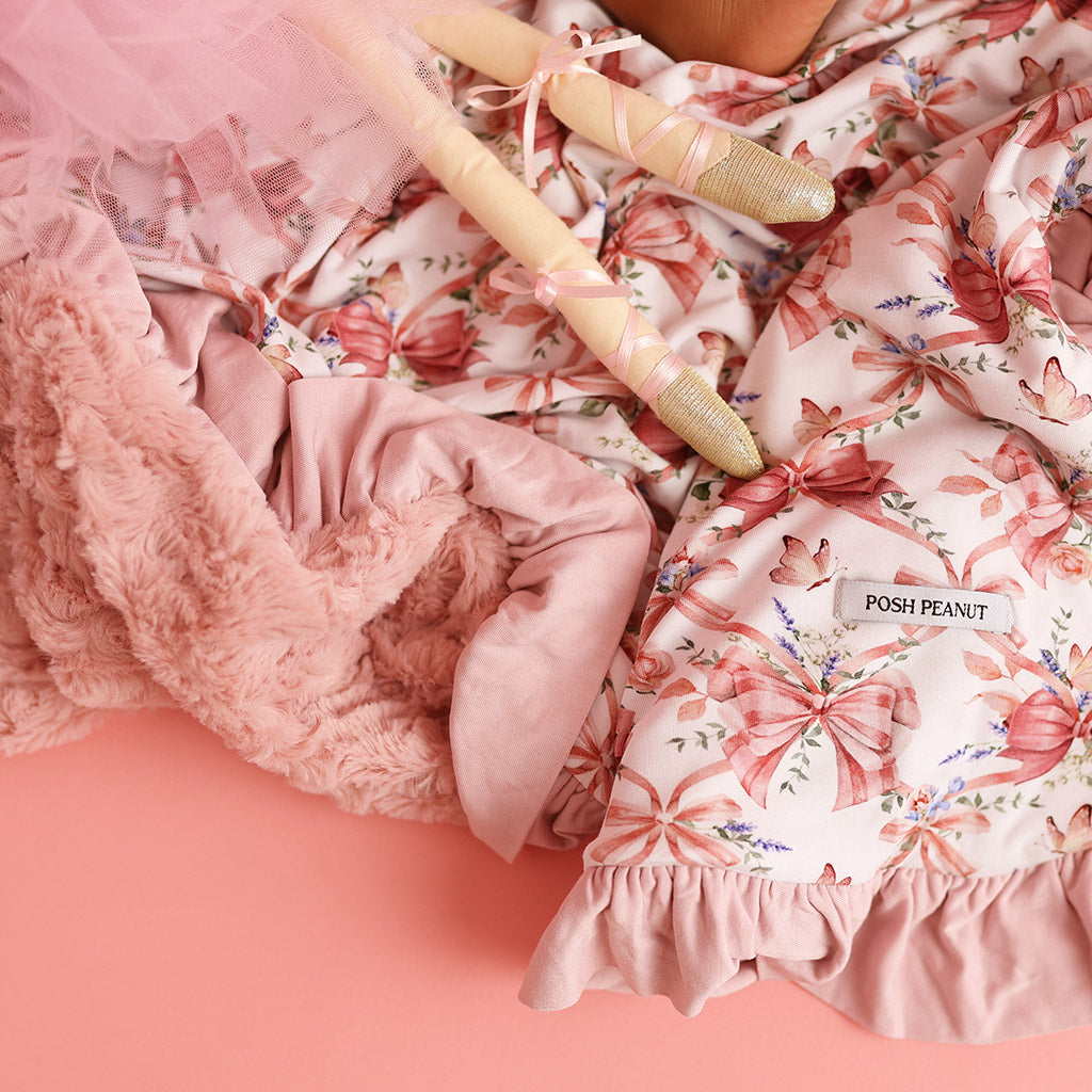Loraine Minky Ruffled Luxe Patoo® Blanket