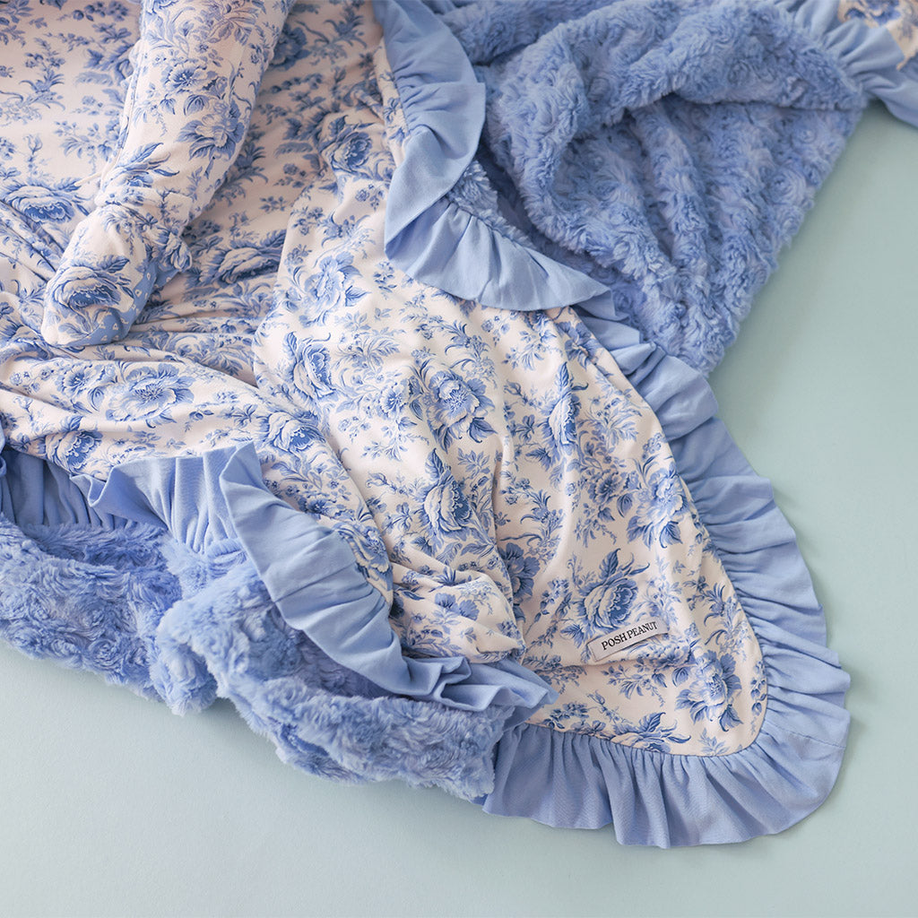 Yve Minky Ruffled Luxe Patoo® Blanket